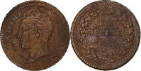 Monaco Decime Honore V, Copper, KM:97.1 -