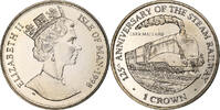 Isle of Man Crown Elizabeth II, 125th Anniversary of the Steam Railway -
