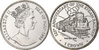 Isle of Man Crown Elizabeth II, 125th Anniversary of the Steam Railway -
