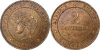 France 2 Centimes Cérès, Paris, Bronze, Gadoury:105 -