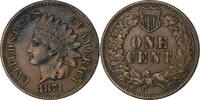 United States Cent Indian Head, Philadelphia, Bronze, KM:90a -