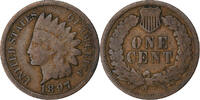 United States Cent Indian Head, Philadelphia, Bronze, KM:90a -