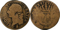 France Sol Louis XVI, Copper, Gadoury:350 -
