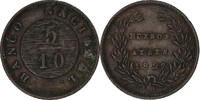 Argentina 5/10 Réal Copper, KM:3 -