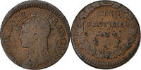 France 5 Centimes Directoire, Dupré, Paris, Copper -