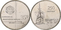Cape Verde 250 Escudos Independence - Discovery, Copper-nickel -