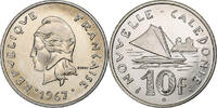 New Caledonia 10 Francs Paris, Proof, Nickel, KM:5 -
