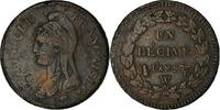 France Decime Coin, Directoire, Lille, Dupré, Bronze -