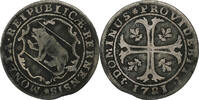 SWISS CANTONS 1/2 Batzen BERN, Bern, Billon, KM:91 -