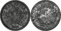 Switzerland Rappen Bern, Zinc, KM:3 -