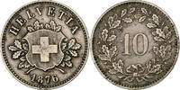 Switzerland 10 Rappen Bern, Billon, KM:6 -