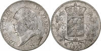 France 5 Francs Louis XVIII, Bordeaux, Silver, Gadoury:614 -