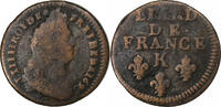 France Liard Louis XIV, Bordeaux, Copper, Gadoury:81 -