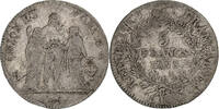 France 5 Francs Directoire, Bordeaux, Silver, Gadoury:563 -