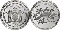 Belize 10 Dollars Franklin Mint, Proof, Silver, KM:45a -