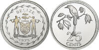 Belize 25 Cents Franklin Mint, Proof, Silver, KM:49a -
