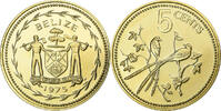 Belize 5 Cents Franklin Mint, Proof, Nickel-brass, KM:47 -
