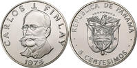 Panama 5 Centesimos Franklin Mint, Proof, Copper-Nickel Clad Copper -