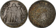 France 5 Francs Directoire, Bordeaux, Silver, Gadoury:563 -