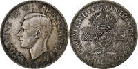 2 Shillings 1938 British Royal Mint Großbritannien George VI, British Royal Mint, Silber, S+ S+