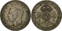 Great Britain 2 Shillings George VI, British Royal Mint, Silver -