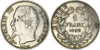 France Franc Coin, Napoleon III, Paris, Silver, KM:779.1 -