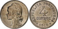 Portugal 4 Centavos Lisbon, Copper-nickel -