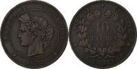 France 10 Centimes Cérès, Paris, Bronze -