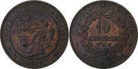 France 10 Centimes Cérès, Paris, Bronze -