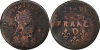 France Liard de France Louis XIV, Vimy, Copper -