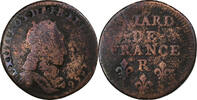 France Liard de France Louis XIV, Nîmes, Copper -
