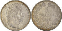 France 5 Francs Coin, Louis-Philippe, Bordeaux, Silver -