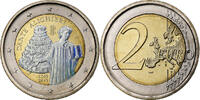 Italy 2 Euro Dante Alighieri, Iridescent, Rome, Bi-Metallic -