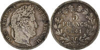 France 5 Francs Coin, Louis - Philippe, Bordeaux, Silver -