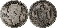 Greece Drachma George I, Paris, Silver -