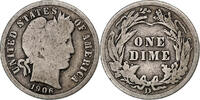 United States Dime Barber, Denver, Silver -