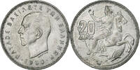Greece 20 Drachmai Paul I, London, Silver -