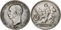 Greece Drachma George I, Paris, Silver -