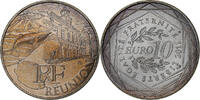 France 10 Euro Réunion, Pessac, Silver -