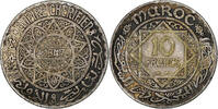 Morocco 10 Francs Mohammed V, Paris, Silver -