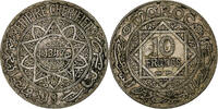 Morocco 10 Francs Mohammed V, Paris, Silver -
