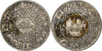 Morocco 10 Francs Mohammed V, Paris, Silver -
