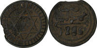 Morocco 4 Falus Sidi Mohammed IV, Fes, Bronze -