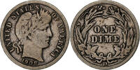 United States Dime Barber, Denver, Silver -