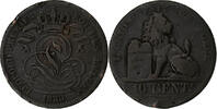 France 10 Centimes Brussels, Copper -