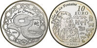 France 10 Euro Year of the Snake, Proof, Pessac, Silver -