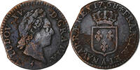 France 1/2 Sol à la vieille tête Louis XV, Paris, Copper -