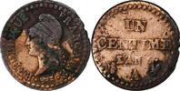 France Centime Dupré, Paris, Copper -