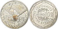 France 10 Euro Haute-Normandie, Pessac, Silver, MS(63) -