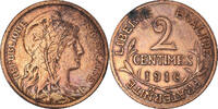France 2 Centimes Coin, Dupuis, Paris, Bronze, KM:841 -